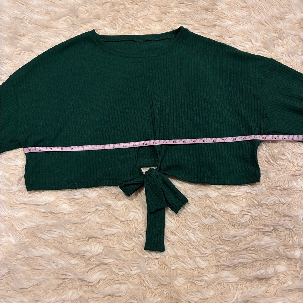 Bohemian Dark Green Top with wrap bottom Soft Stretch size 2X-3X - Picture 10 of 11